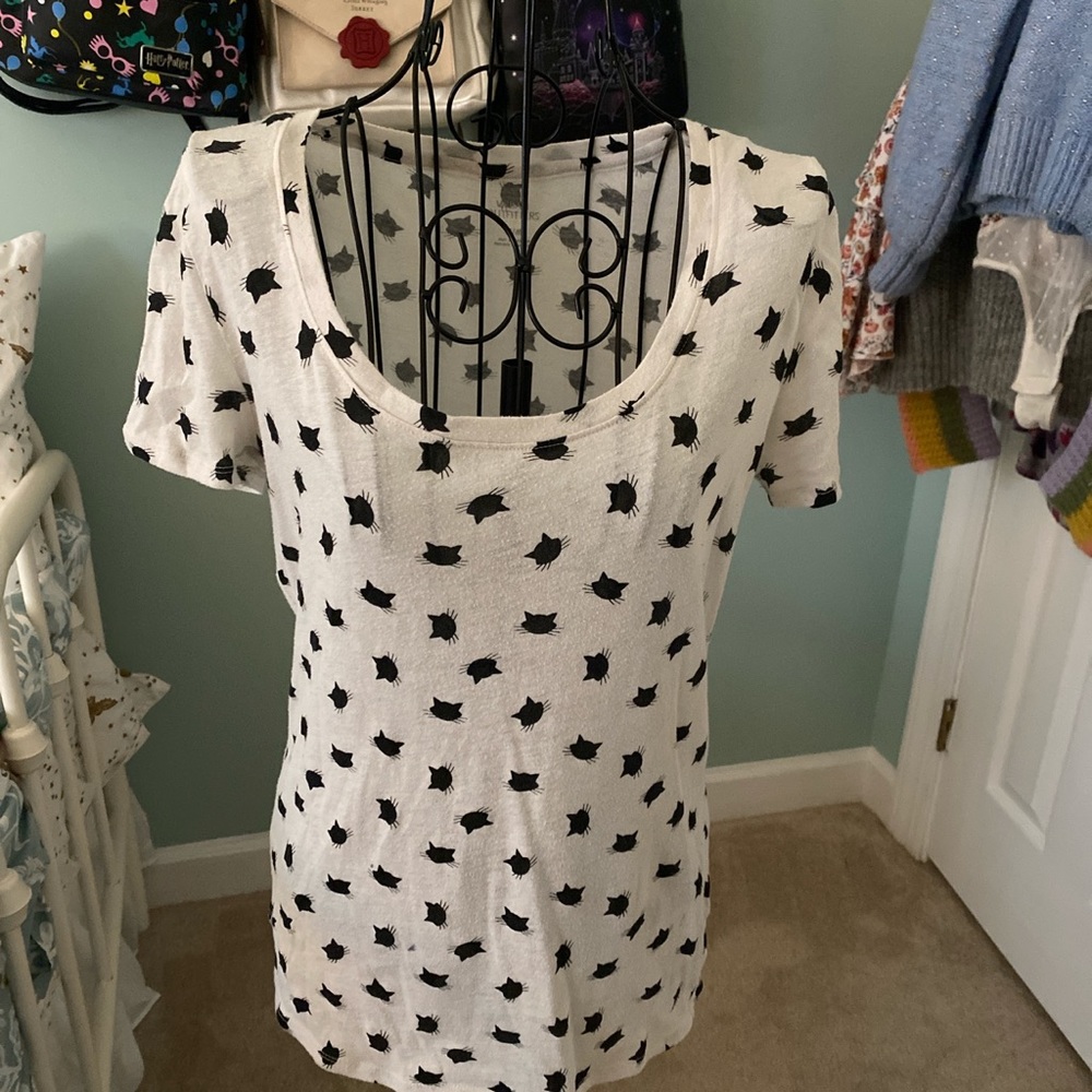 Patterned scoopneck tee by BDG